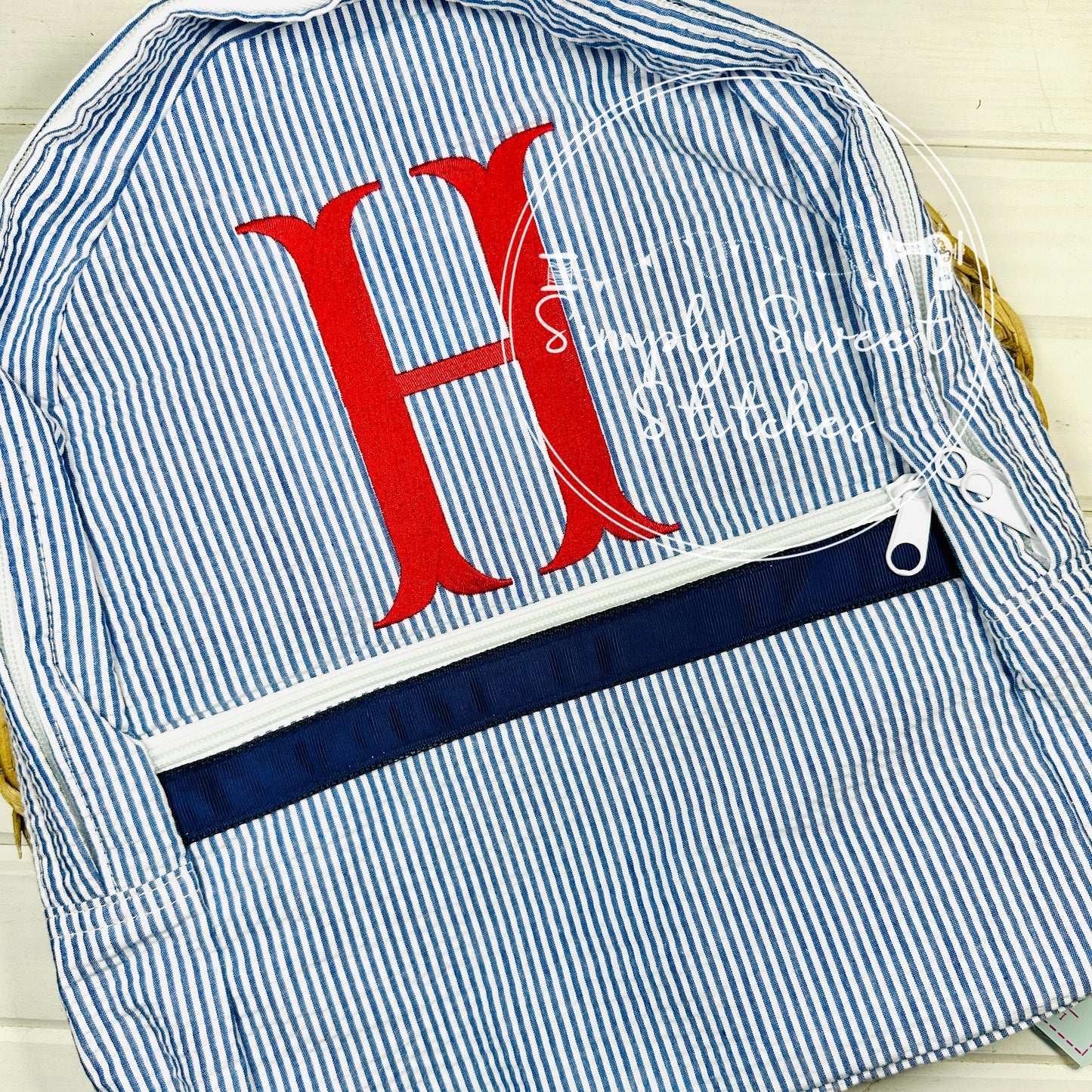1134 - MONOGRAM - EMBROIDERY BACKPACK