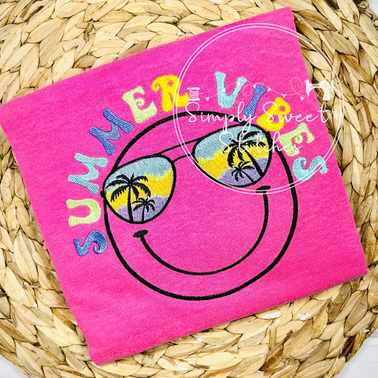 2541 - SUMMER VIBES - EMBROIDERY ADULT TANK