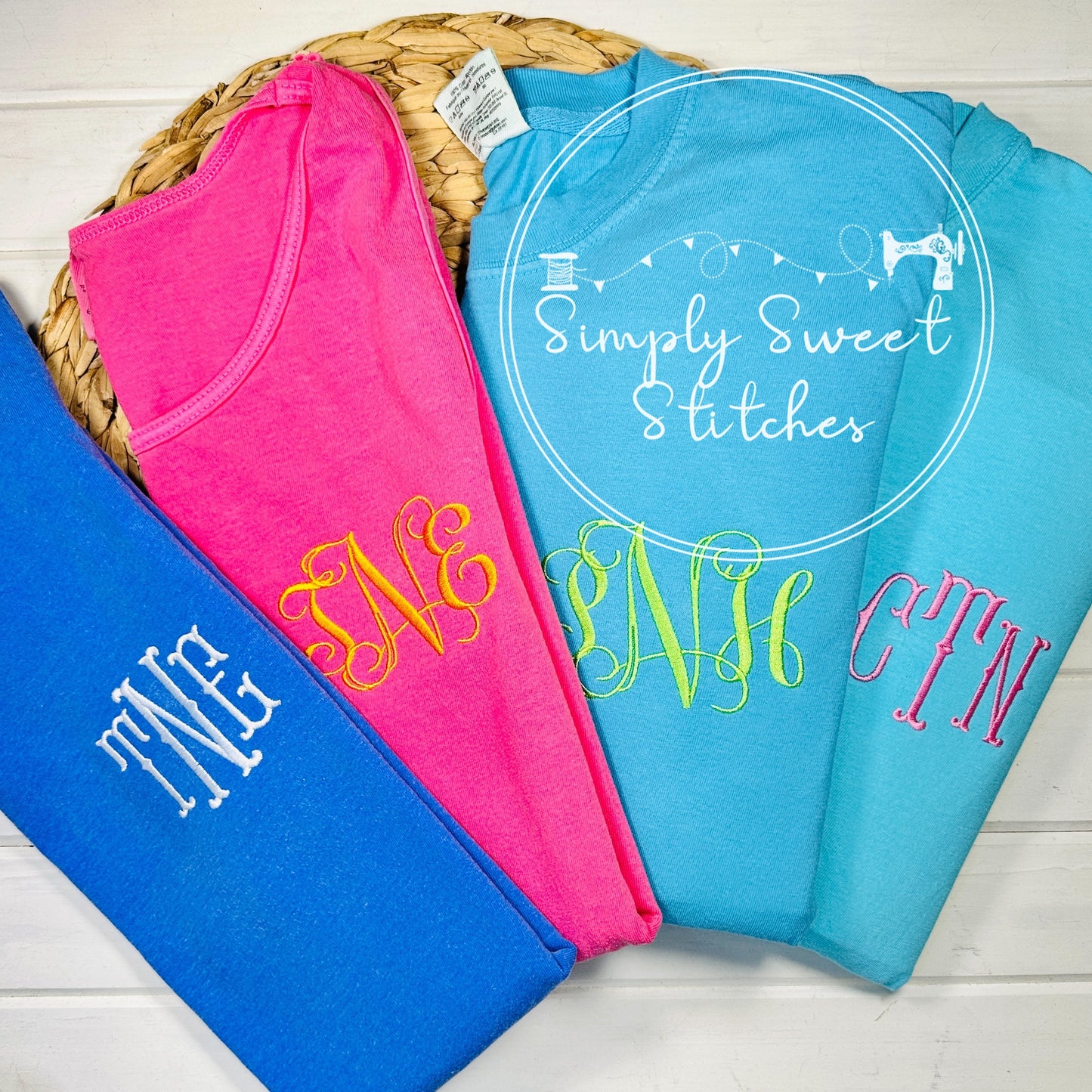 1716 - POCKET MONOGRAM - ADULT TANK TOP
