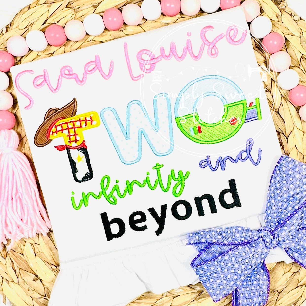 2648 - GIRL TWO INFINITY AND BEYOND TOYS AND FRIENDS - APPLIQUE CHILD SHIRT