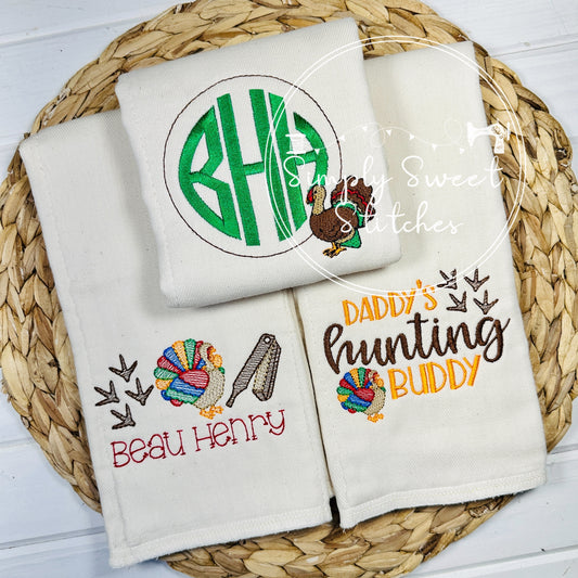 2659 - DADDY'S HUNTING BUDDY - BURP CLOTH