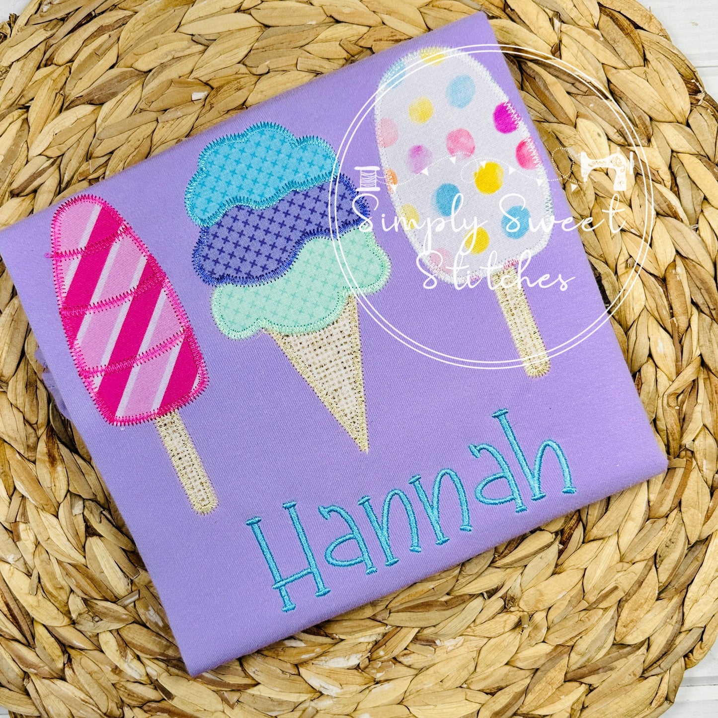 1635 - POPSICLE TRIO - APPLIQUE CHILD SHIRT