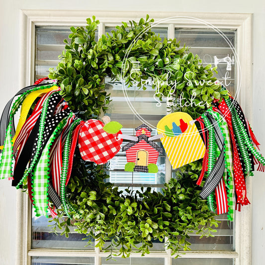 1781 - BACK TO SCHOOL | WREATH BUNTING