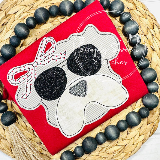 2646 - BULLDOG BEAN - APPLIQUE CHILD SHIRT