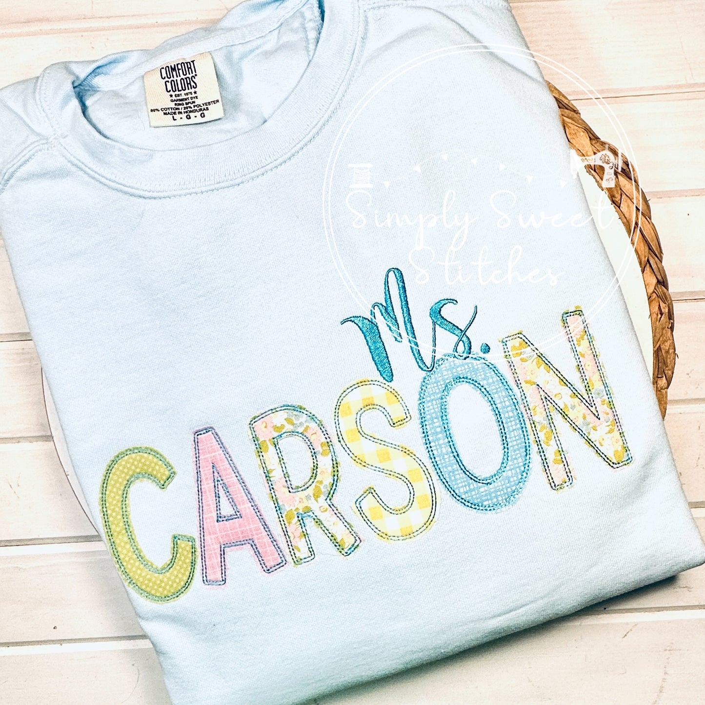 1976 - TEACHER NAME - EMBROIDERY ADULT SHIRT