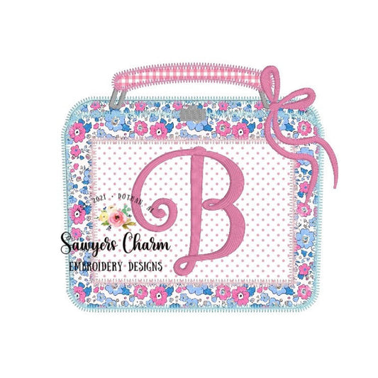 2759 - LUNCH BOX GIRL - APPLIQUE CHILD SHIRT