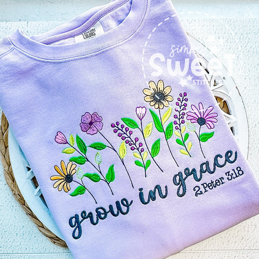 2852 - Grow in Grace - Adult Sweatshirt