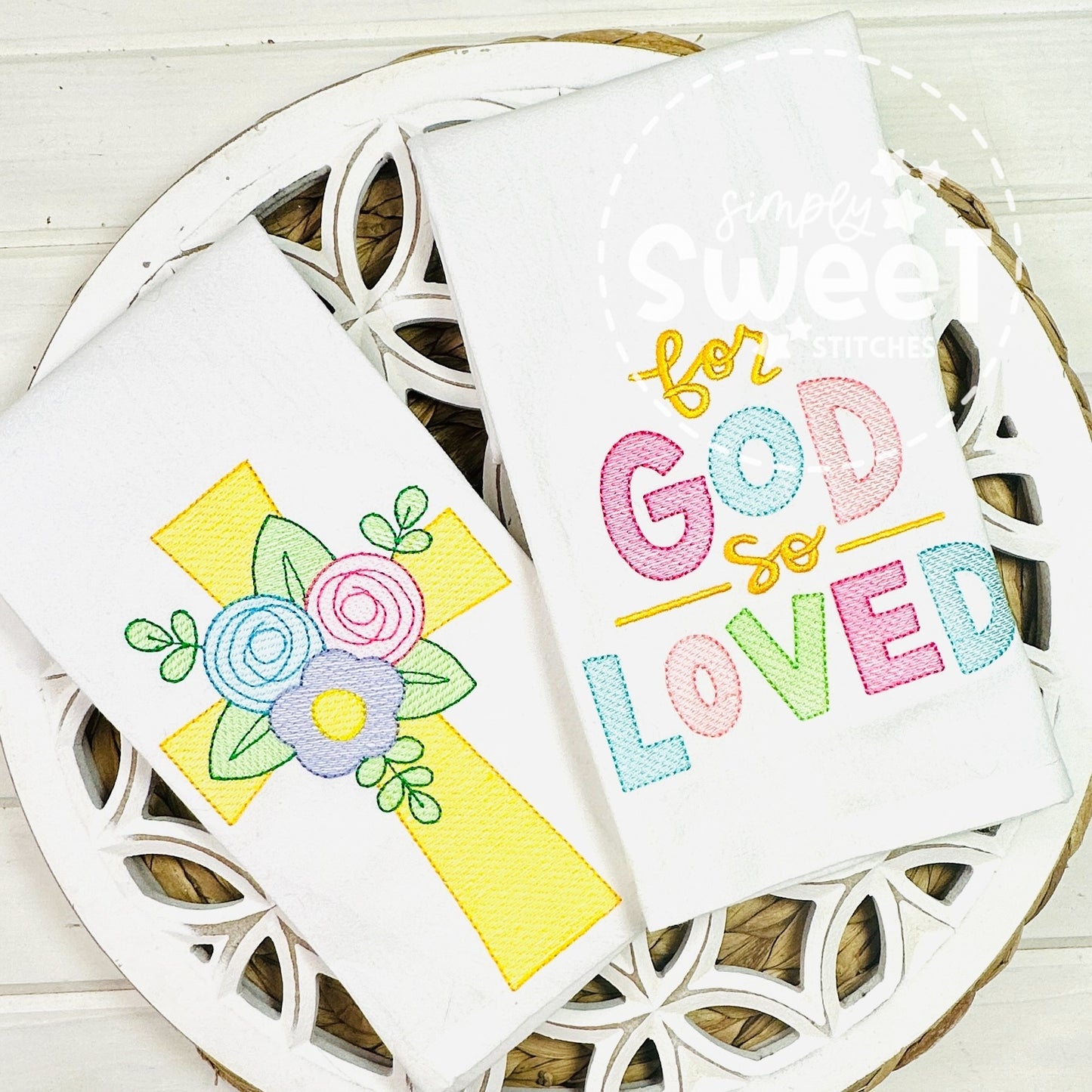 2722 - FOR GOD SO LOVED - KITCHEN TOWEL