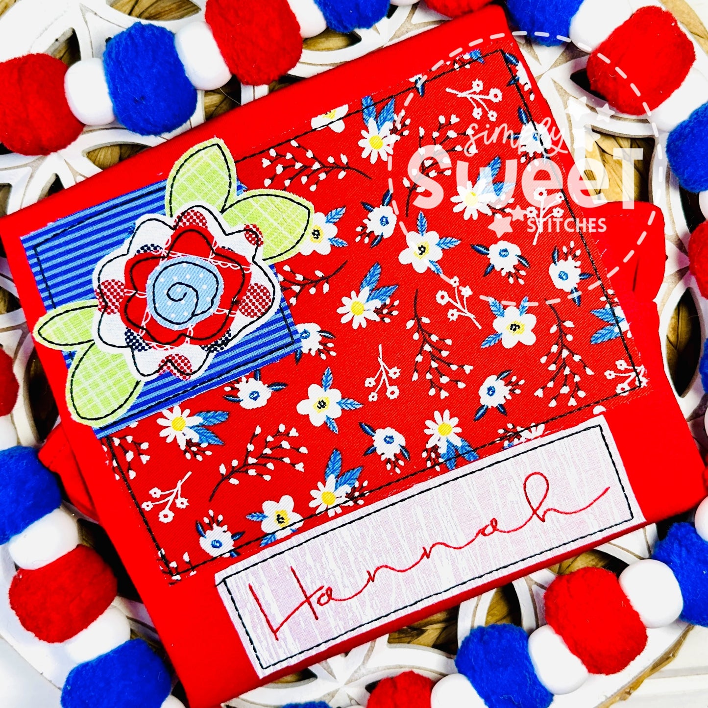 2011 - FLAG WITH FLOWER - APPLIQUE CHILD SHIRT