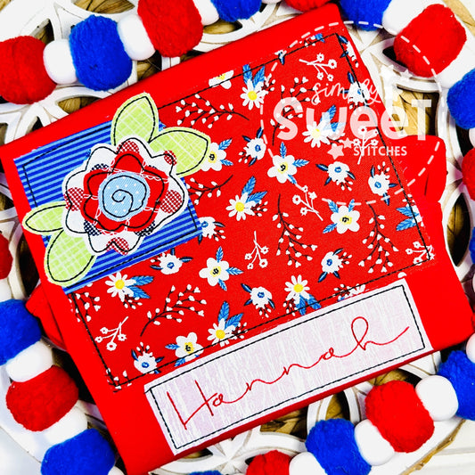 2011 - FLAG WITH FLOWER - APPLIQUE CHILD SHIRT