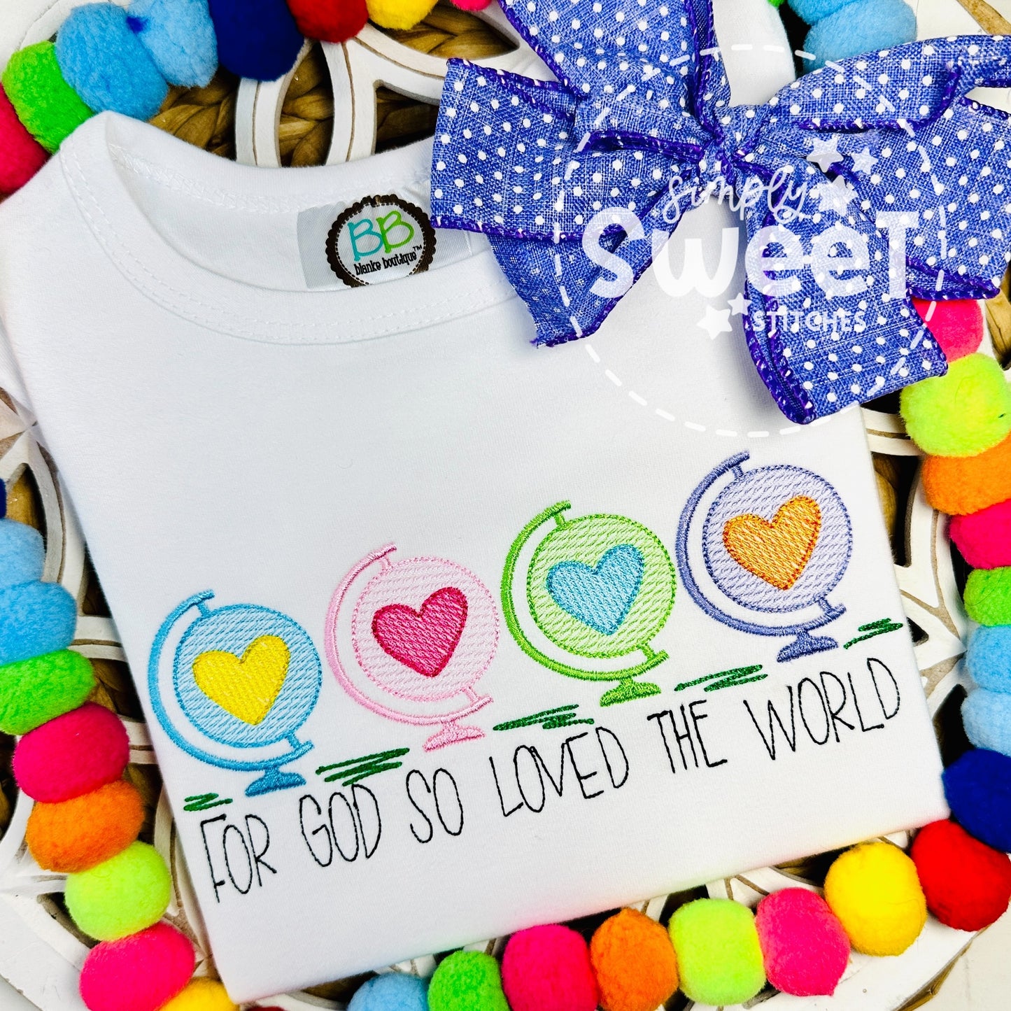 2731 - FOR GOD SO LOVED THE WORLD - SKETCH CHILD SHIRT