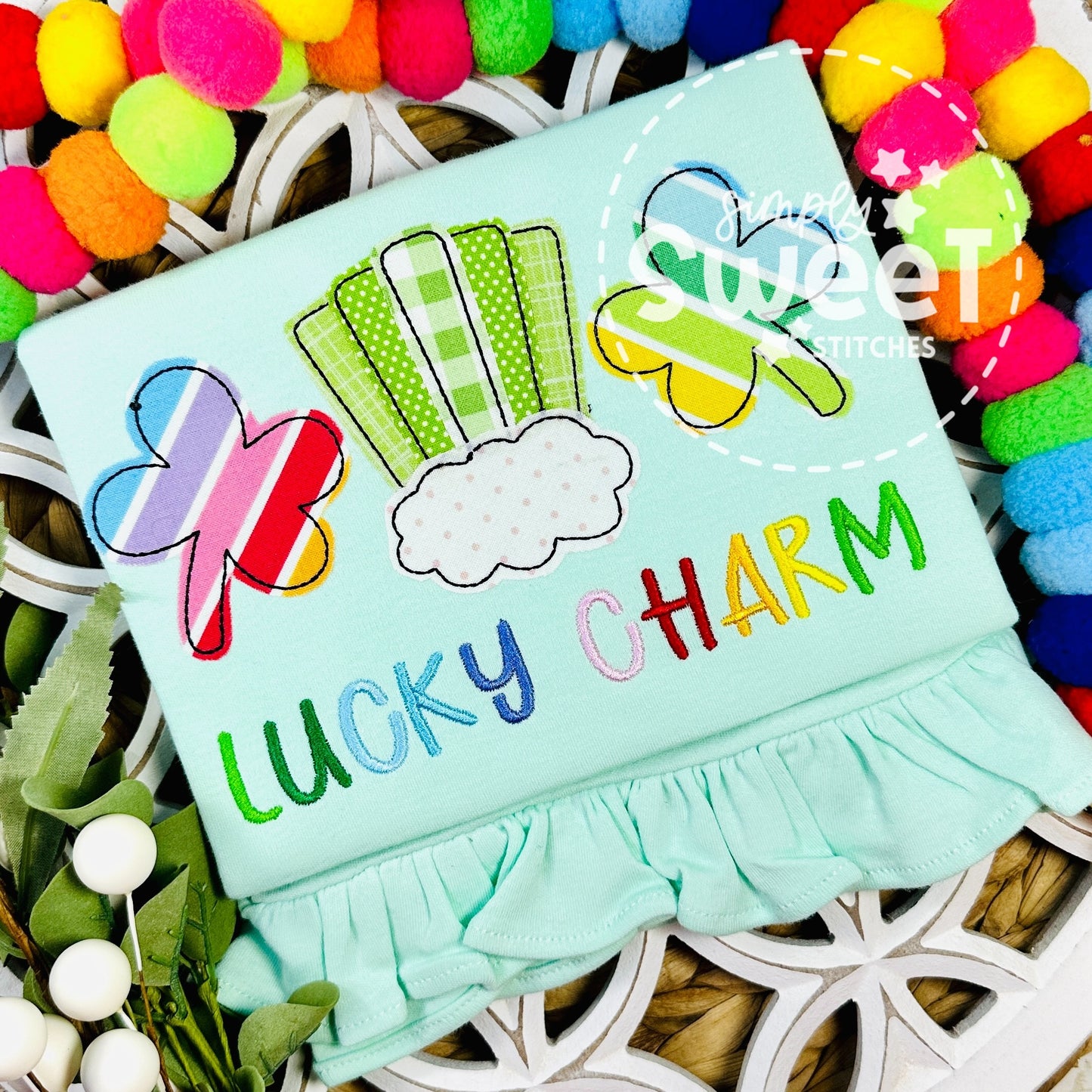 2690 - LUCKY CHARM - APPLIQUE CHILD SHIRT