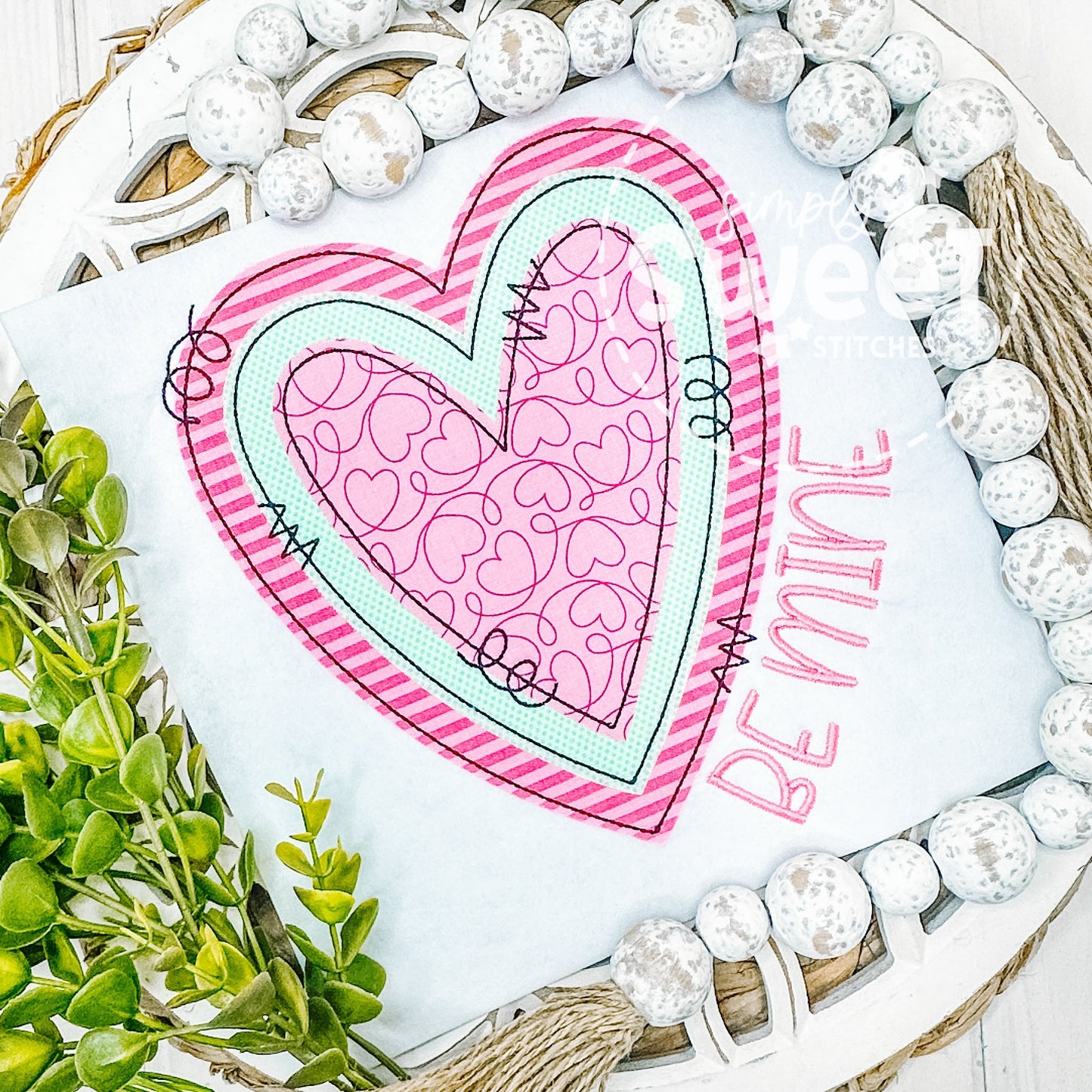 2982 | LAYERED HEART | APPLIQUE CHILD SHIRT
