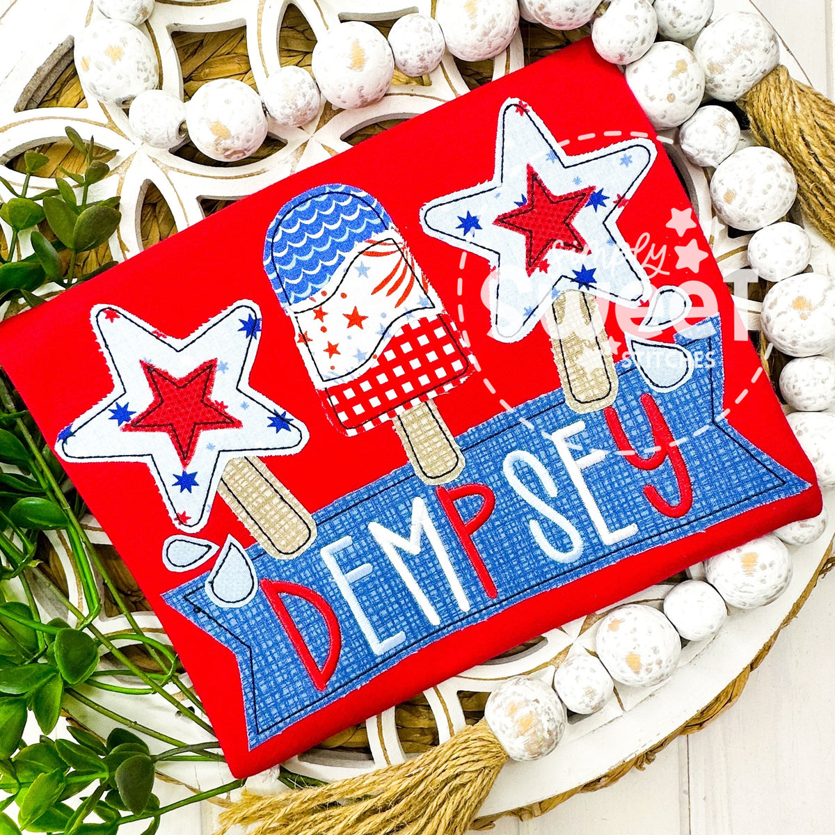 2952 | FIREWORKS POPSICLES TRIO | APPLIQUE CHILD SHIRT
