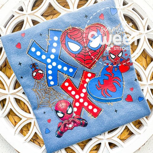 2902 - SPIDEY XOXO - CHILD HEAT PRESS