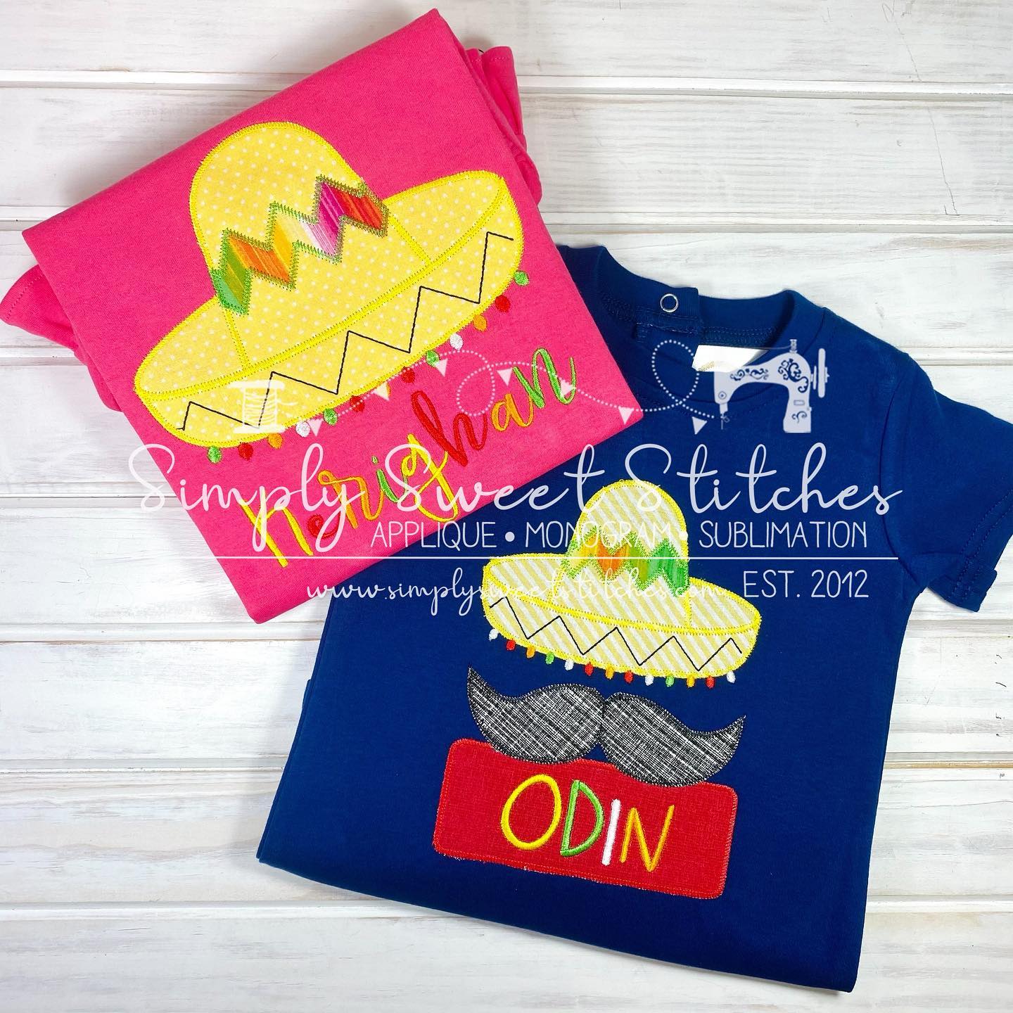 1977 - GIRL SOMBRERO - APPLIQUE CHILD SHIRT