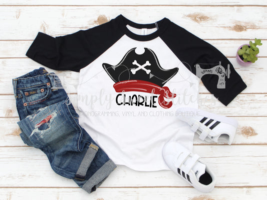 1418 - PIRATE HAT - HEAT PRESS CHILD SHIRT