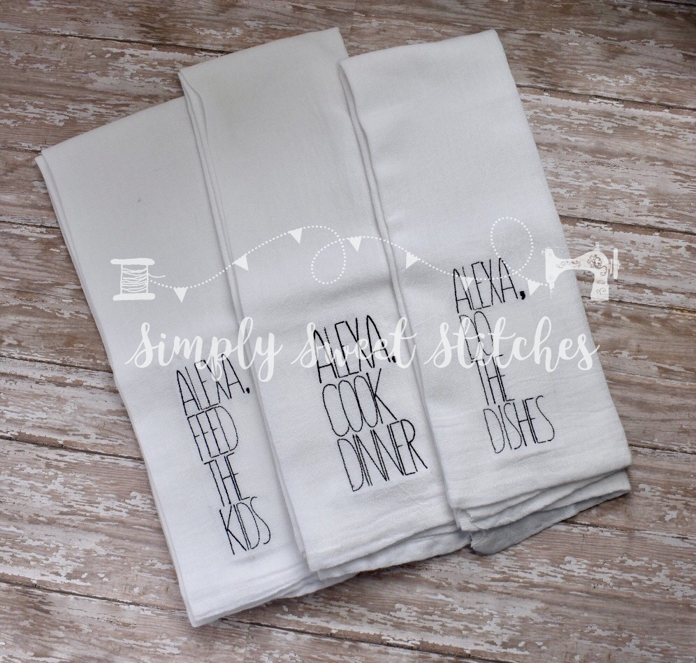 1020 - ALEXA SAYING - KITCHEN TOWEL