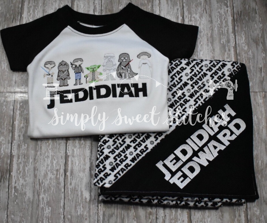 1965 - STAR WARS LINEUP - SKETCH CHILD SHIRT