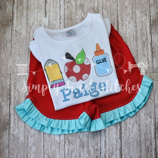 1410 - BACK TO SCHOOL TRIO - HEAT PRESS CHILD SHIRT