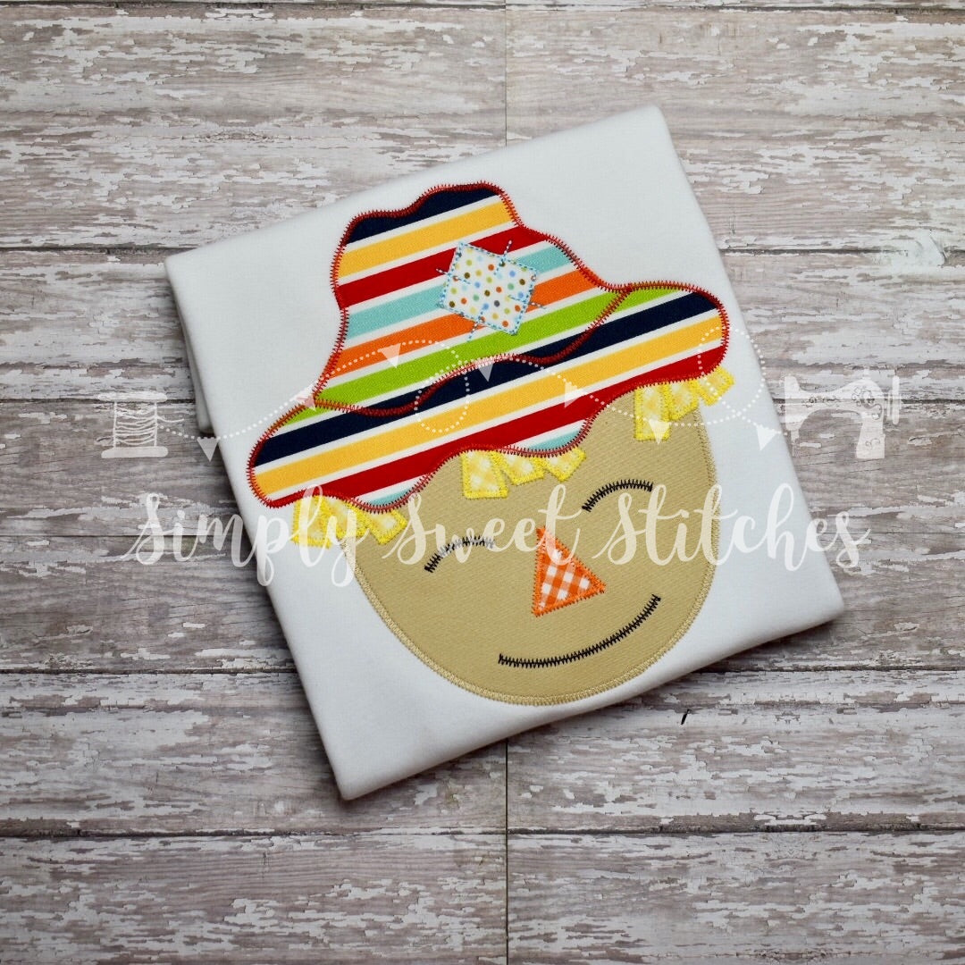 1451 - BOY SCARECROW - APPLIQUE CHILD SHIRT