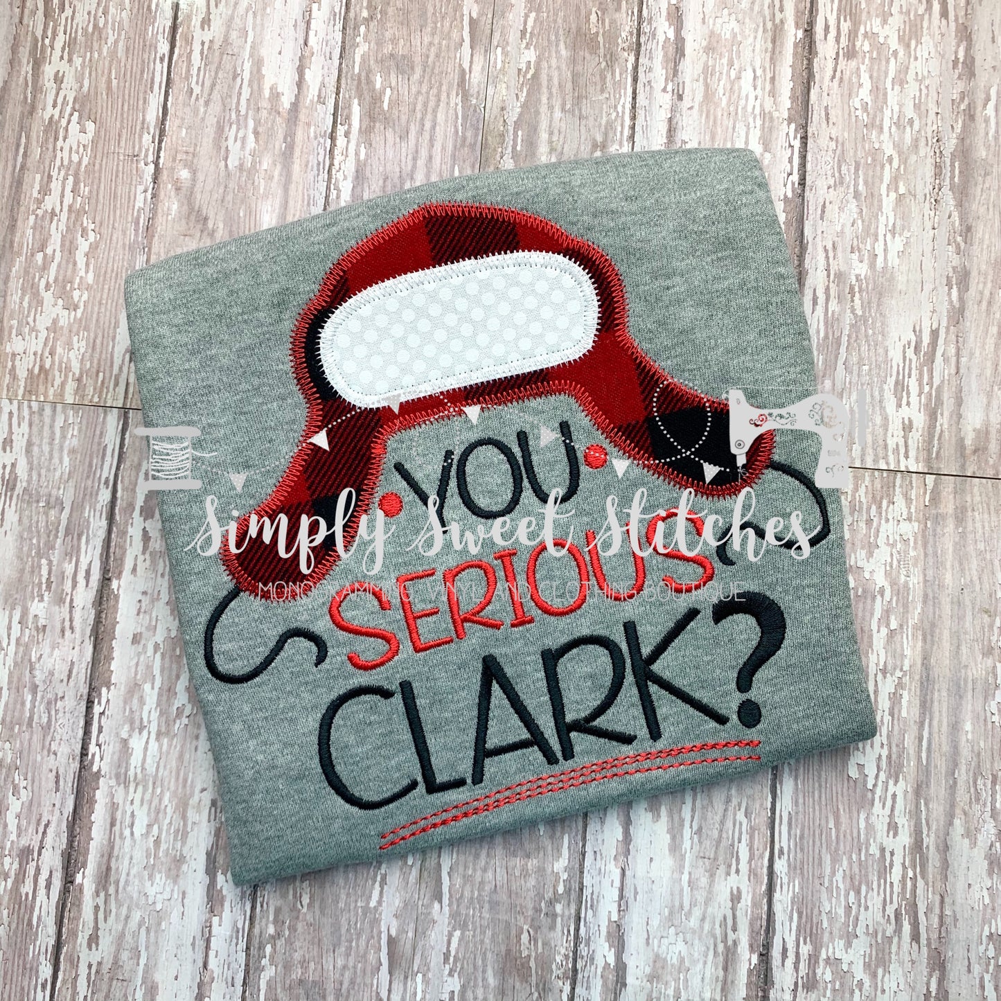 1238 - YOU SERIOUS? - APPLIQUE CHILD SHIRT