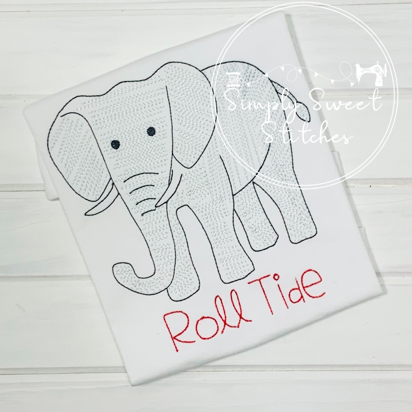 2147 - ELEPHANT - SKETCH CHILD SHIRT