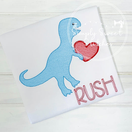 1293 - DINO HEART - SKETCH CHILD SHIRT