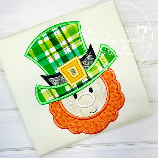2242 - LUCKY LEPRECHAUN - APPLIQUE CHILD SHIRT