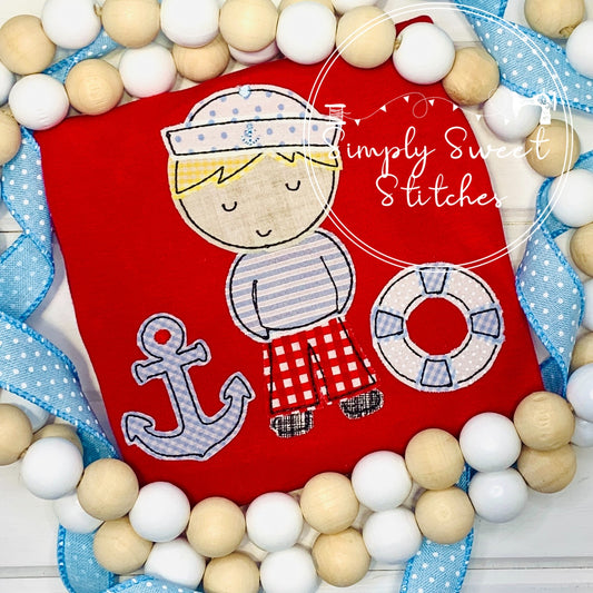 2271 - SAILOR BOY - APPLIQUE CHILD SHIRT