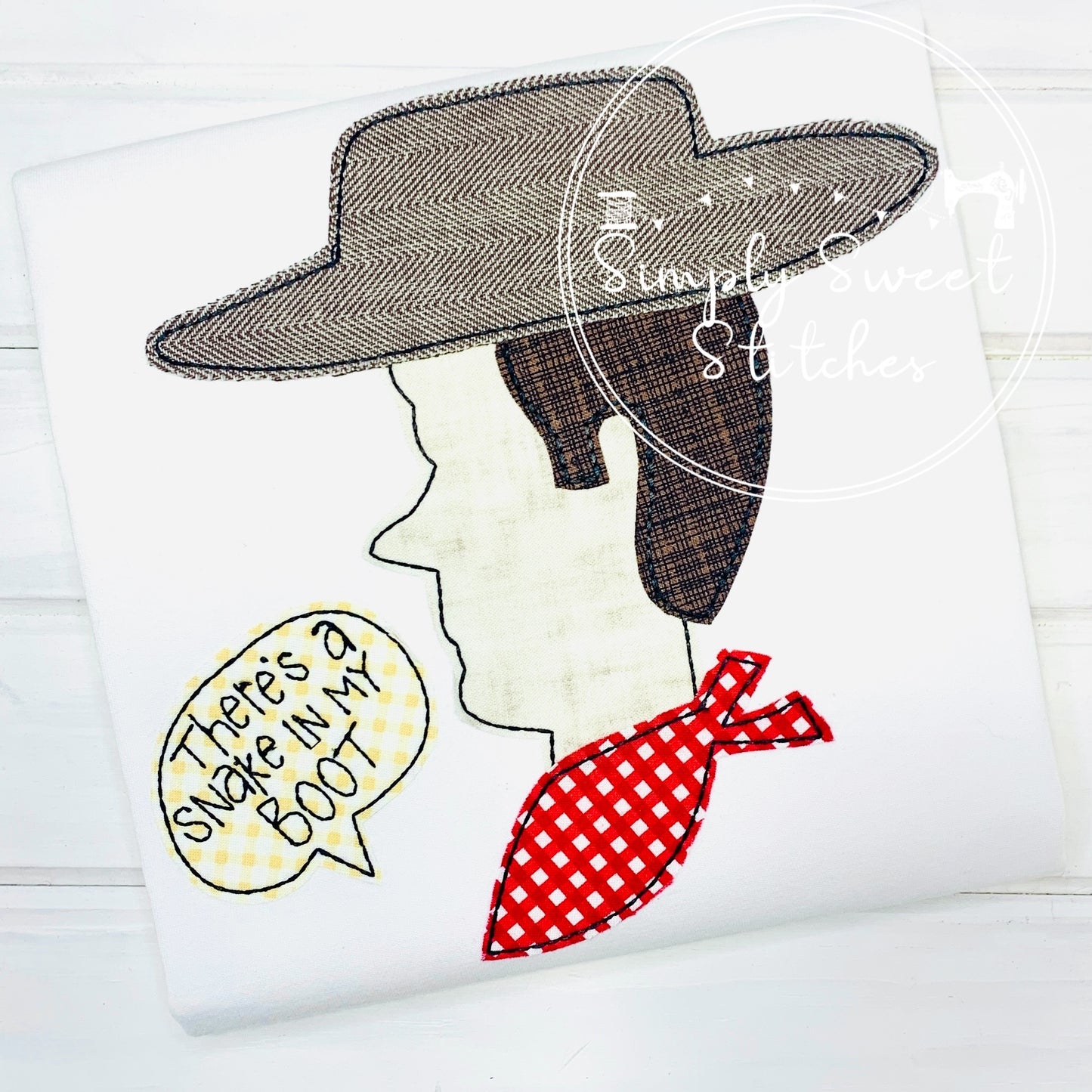 2280 - COWBOY TOY - APPLIQUE CHILD SHIRT