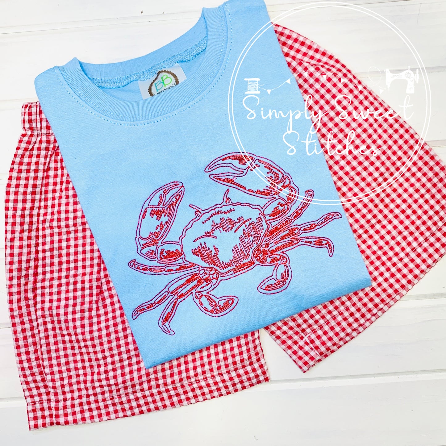2075 - VINTAGE CRAB - SKETCH CHILD SHIRT