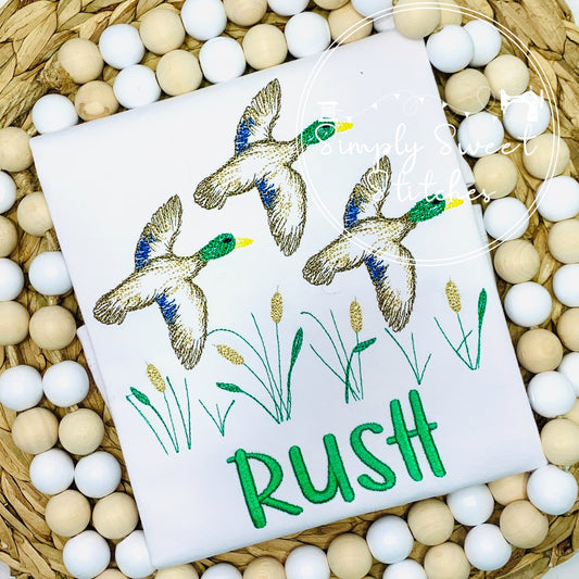 2166 - MALLARD TRIO - SKETCH CHILD SHIRT