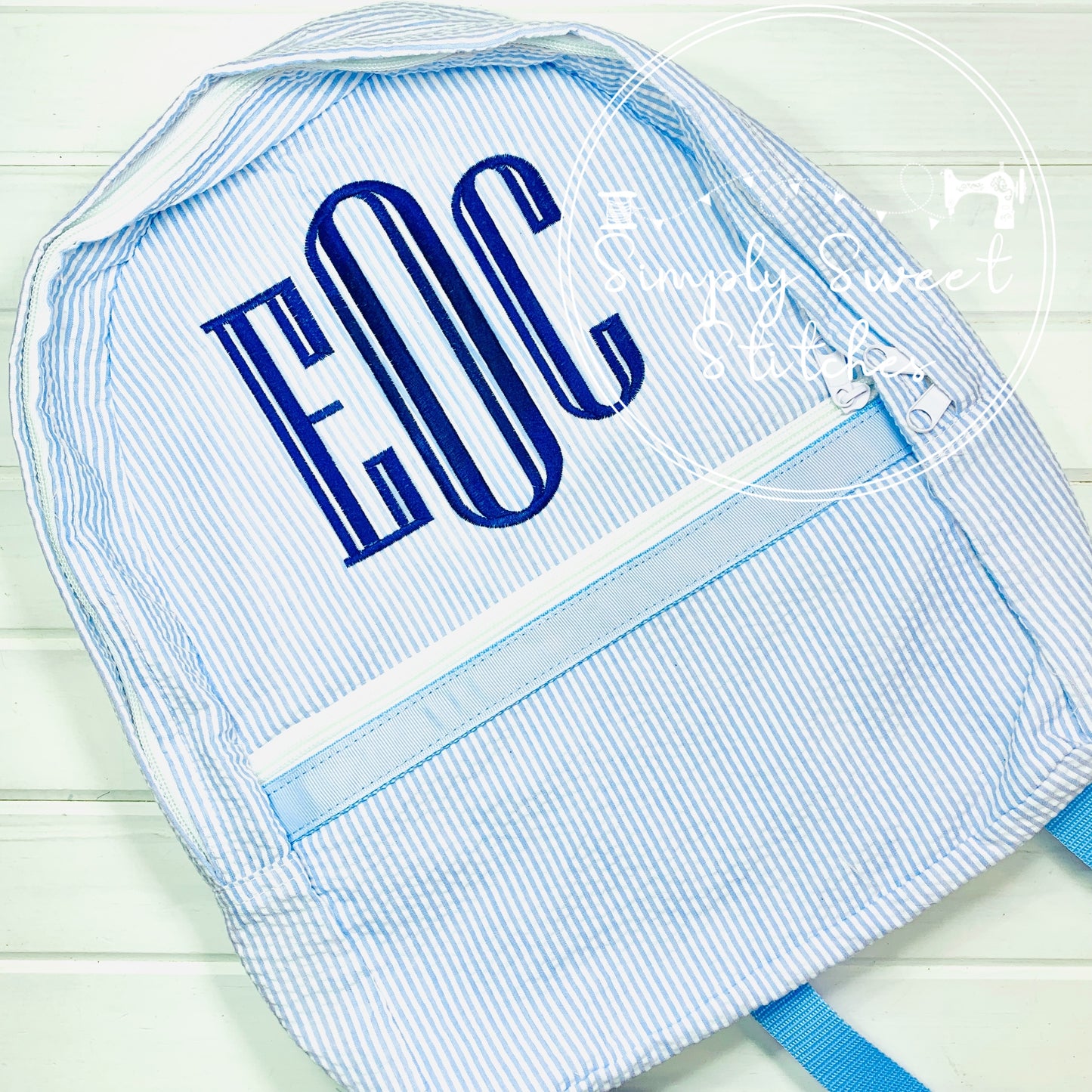 1134 - MONOGRAM - EMBROIDERY BACKPACK