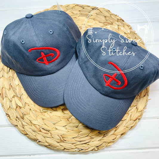2381 - DISNEY "D" -  BASEBALL HAT