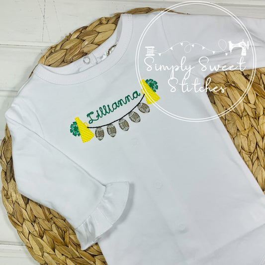 2363 - POM POM BUNTING - SKETCH CHILD SHIRT