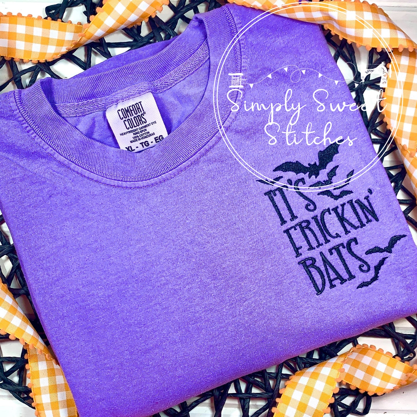 2372 - IT'S FRICKIN BATS POCKET - EMBROIDERY ADULT SHIRT