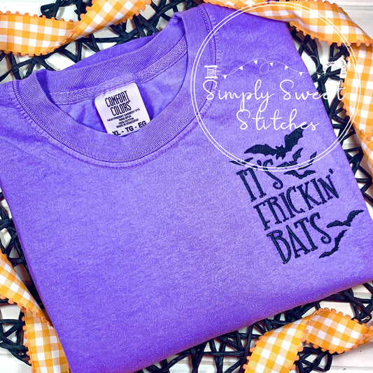 2372 - IT'S FRICKIN BATS POCKET - EMBROIDERY ADULT SHIRT