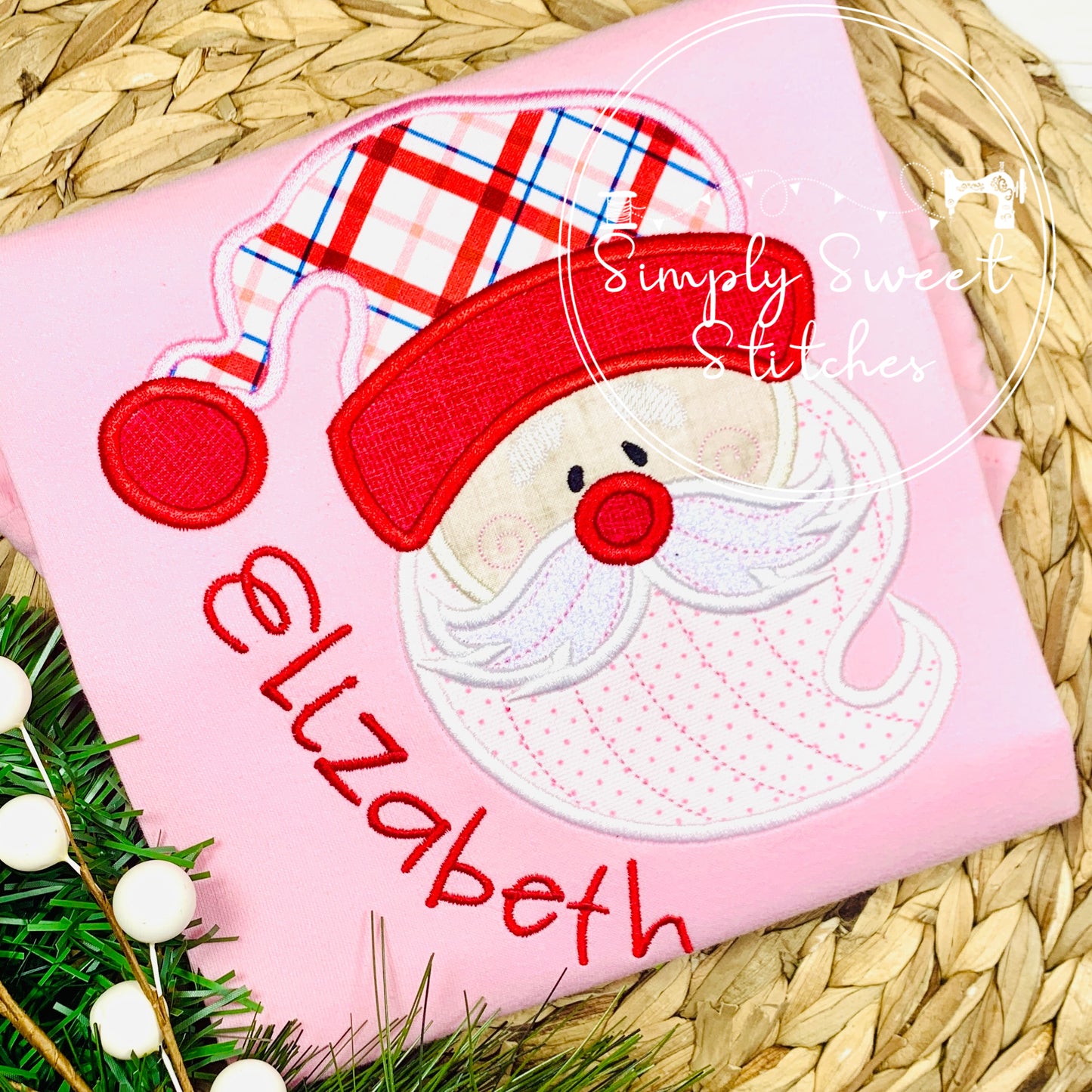 2172 - SANTA - APPLIQUE CHILD SHIRT
