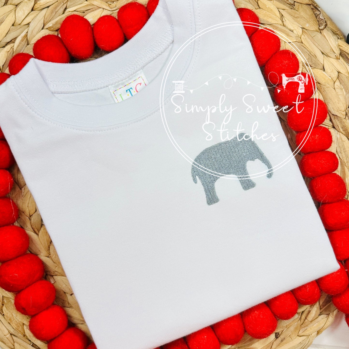 2182 - UNISEX TEE POCKET DESIGN - EMBROIDERY CHILD SHIRT