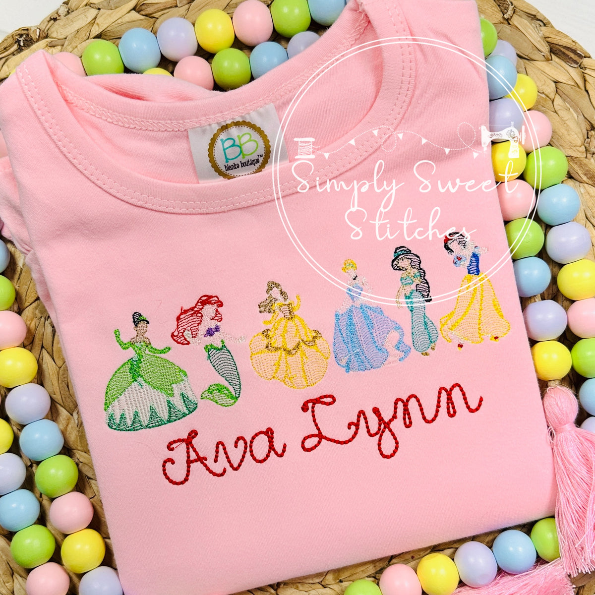 1646 - PRINCESS LINEUP - SKETCH CHILD SHIRT