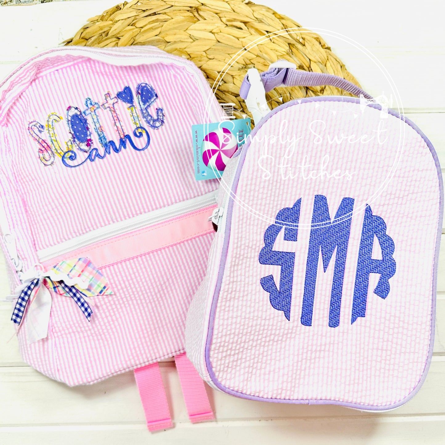 1133 - GIRL NAME - APPLIQUE BACKPACK