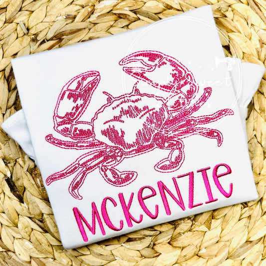 2075 - VINTAGE CRAB - SKETCH CHILD SHIRT