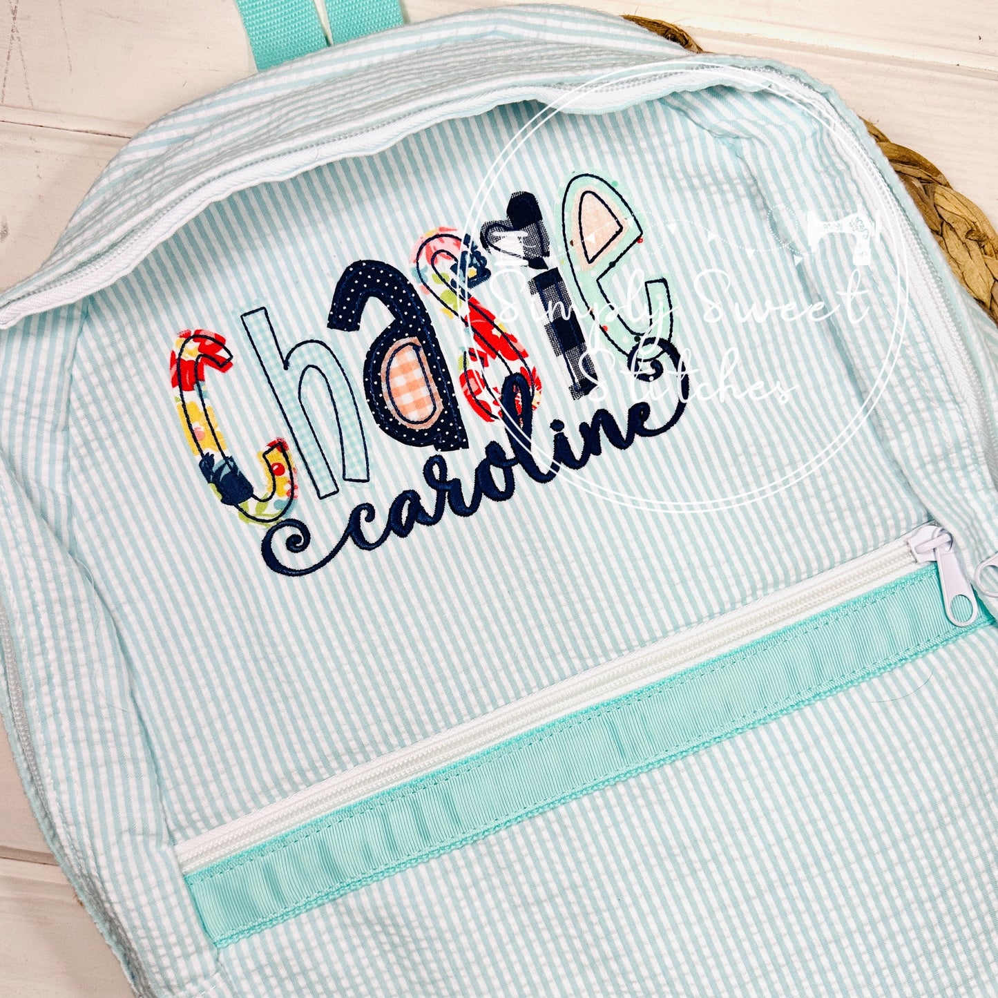 1133 - GIRL NAME - APPLIQUE BACKPACK