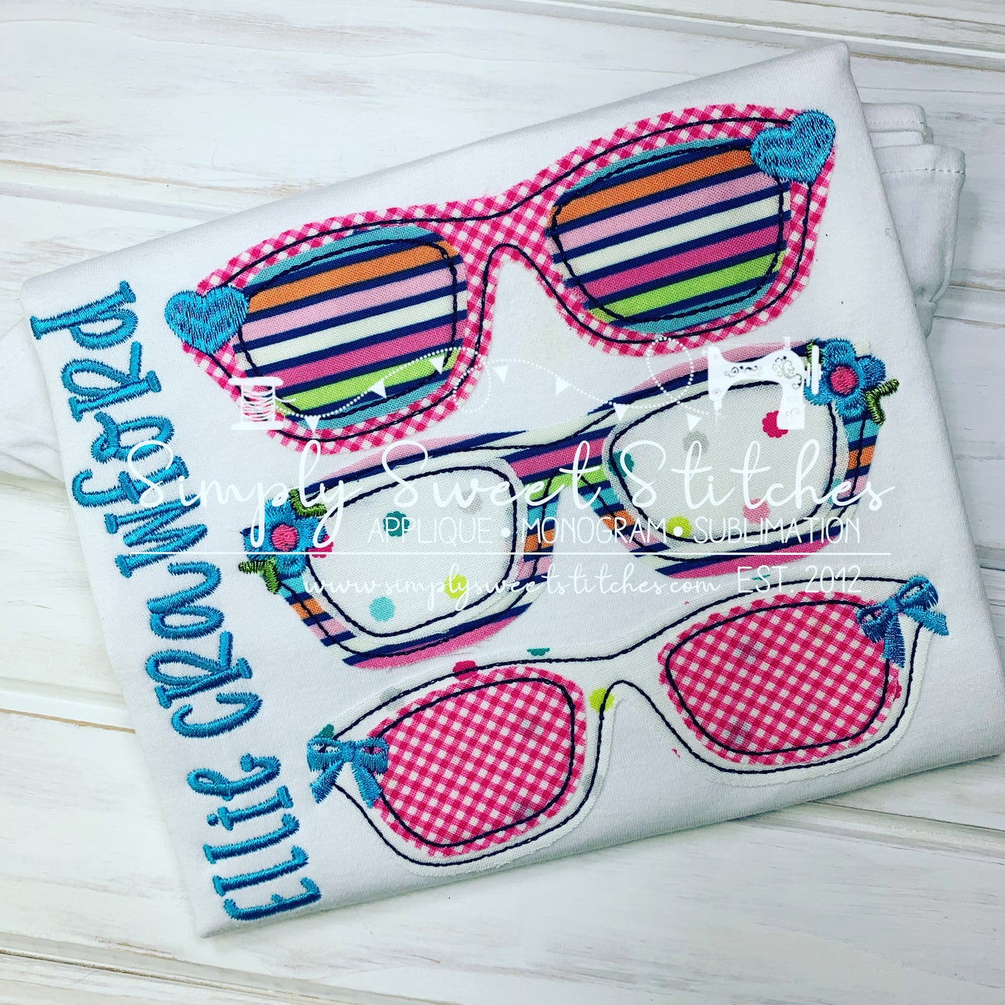 1706 - GIRLS SUNGLASSES - APPLIQUE CHILD SHIRT