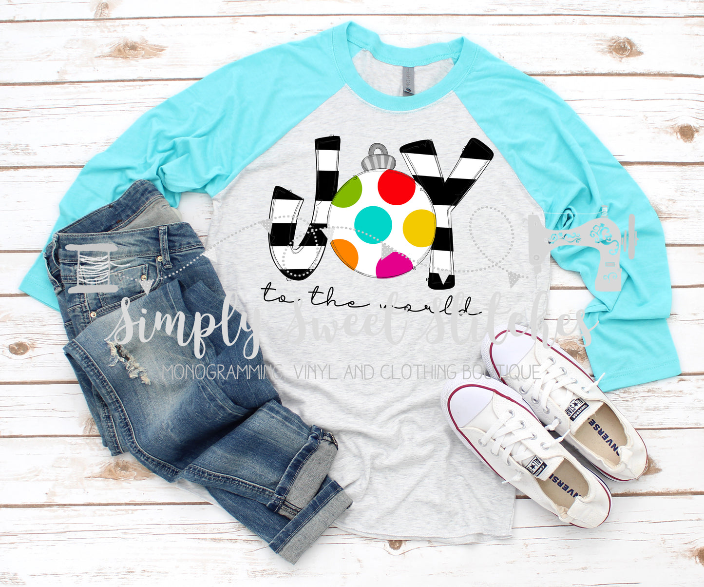 1317 - JOY TO THE WORLD - HEAT PRESS ADULT SHIRT