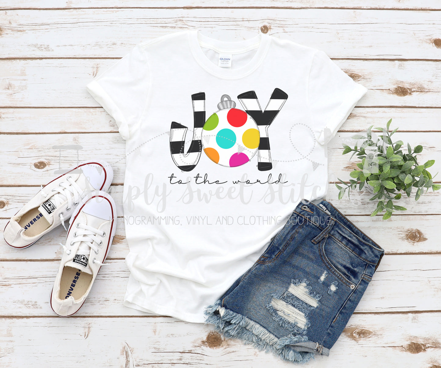 1317 - JOY TO THE WORLD - HEAT PRESS ADULT SHIRT