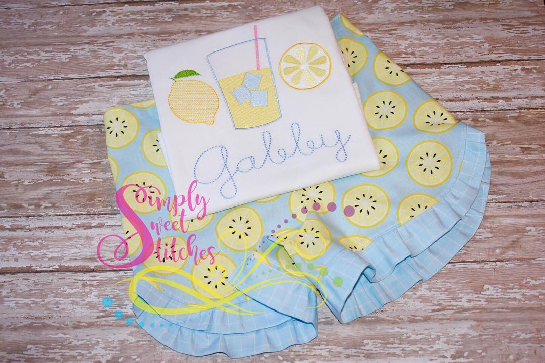1055 - LEMONADE TRIO - SKETCH CHILD SHIRT