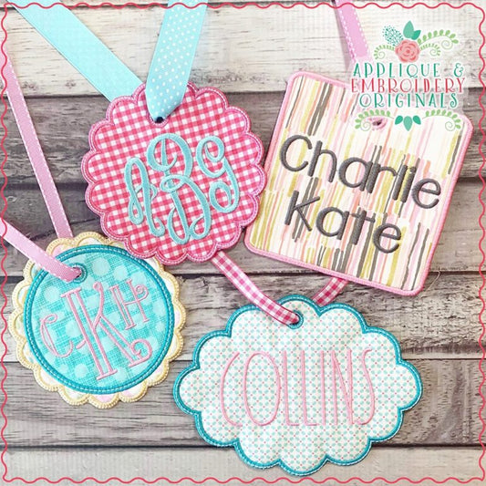 1640 - CUSTOM EMBROIDERY - BAG TAG