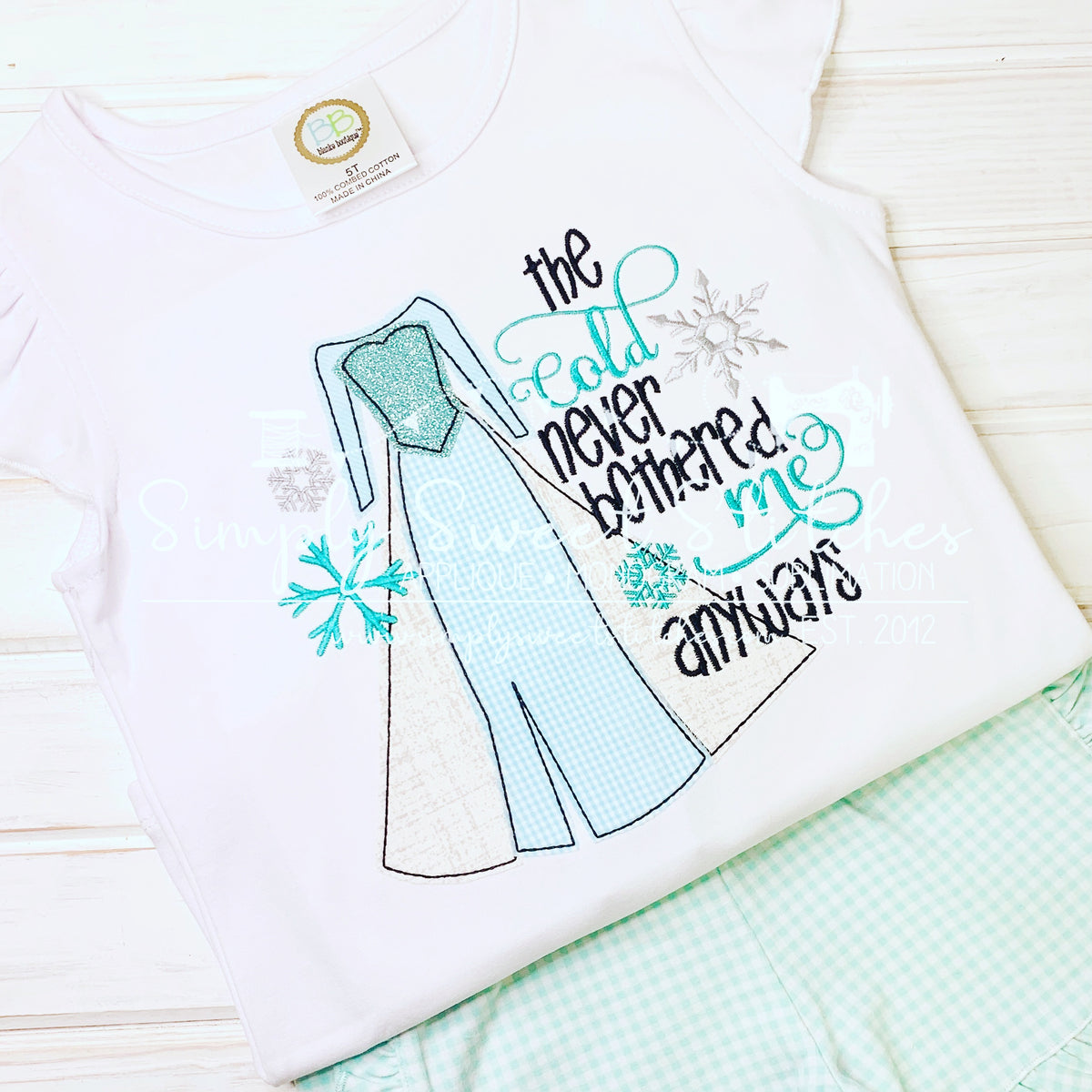 2087 - ICE QUEEN PRINCESS - APPLIQUE CHILD SHIRT